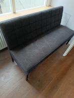Zwarte eetkamerbank - 156 cm breed, Huis en Inrichting, Ophalen, Hout, Gebruikt, Minder dan 75 cm