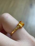 Amber ring s925, Sieraden, Tassen en Uiterlijk, Ringen, Nieuw, Ophalen of Verzenden, Dame, Goud