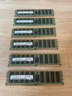 Samsung 16GB 2Rx4 PC4-2133P DDR4-2133 Registered ECC (5x), Gebruikt, Server, DDR4, Ophalen of Verzenden