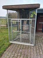 Voliere aluminium kooi hoekvoliere, Dieren en Toebehoren, Ophalen, Gebruikt, Aluminium, Volière