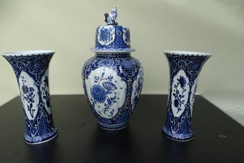 Kaststel Delfts Blauw, 3 delen, Antiek en Kunst, Antiek | Vazen, Ophalen