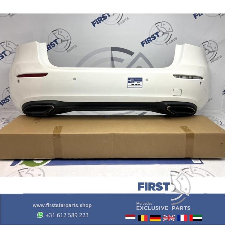 W177 ACHTERBUMPER WIT COMPLEET Mercedes A Klasse 2018-2023 +, Auto-onderdelen, Carrosserie en Plaatwerk, Bumper, Mercedes-Benz