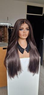 Basic Lace Pruik: Donker Bruin met Plukjes, LANG styl, Ophalen, Nieuw, Pruik of Haarverlenging
