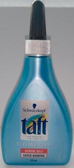 Schwarzkopf Taft Styling Glue Extreme Hold 110 ml, Ophalen of Verzenden, Nieuw, Gel, Wax, Haarlak of Mousse