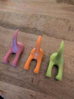 3x kledinghaak dino staart / kapstok kind, Ophalen of Verzenden, Hout, Wandkapstok, Minder dan 100 cm