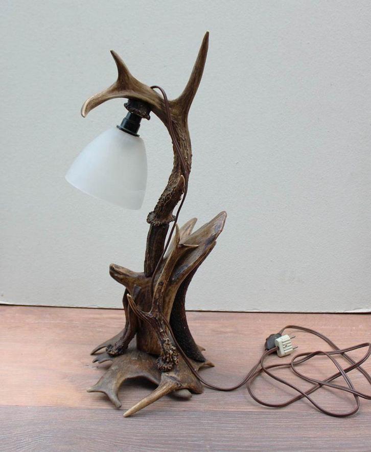 GEWEI LAMP / BUREAU LAMP - 51 cm hoog - 30er jaren, Huis en Inrichting, Lampen | Tafellampen, Gebruikt, 50 tot 75 cm, Overige materialen