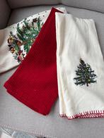 Spode Christmastree polka dot driexxkerst hand keuken doeken, Huis en Inrichting, Keuken | Textiel, Ophalen of Verzenden, Nieuw