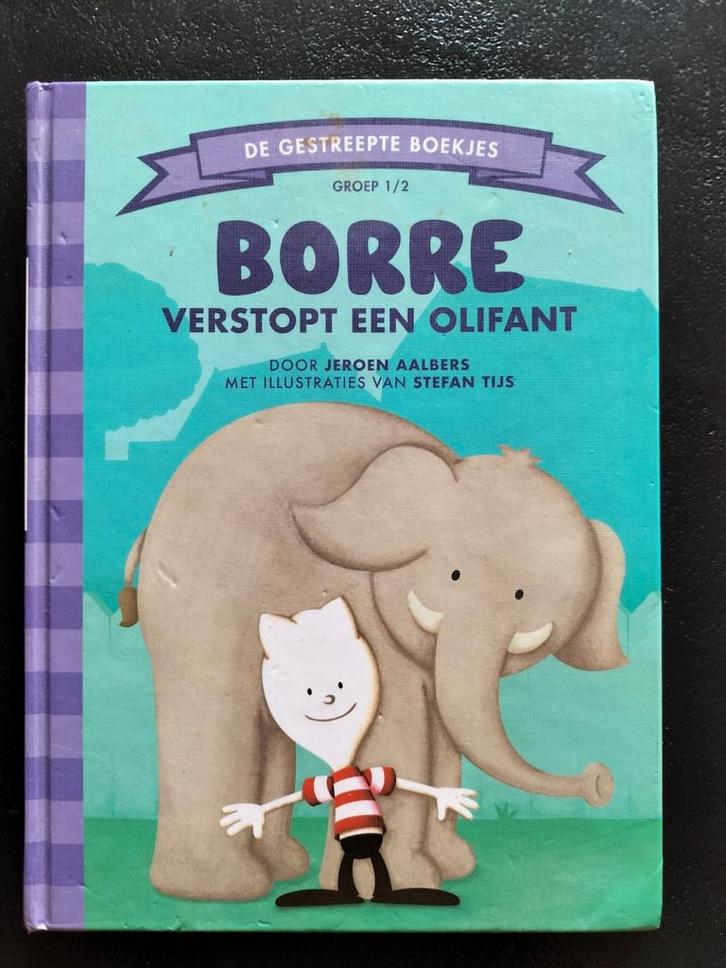 "Borre verstopt een olifant" en "Borre en de ijscoman", Boeken, Kinderboeken | Kleuters, Zo goed als nieuw, Ophalen of Verzenden