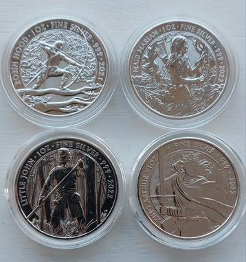 Zilveren 1 oz Miths & Legends UK.  beschikbaar voor biedingen