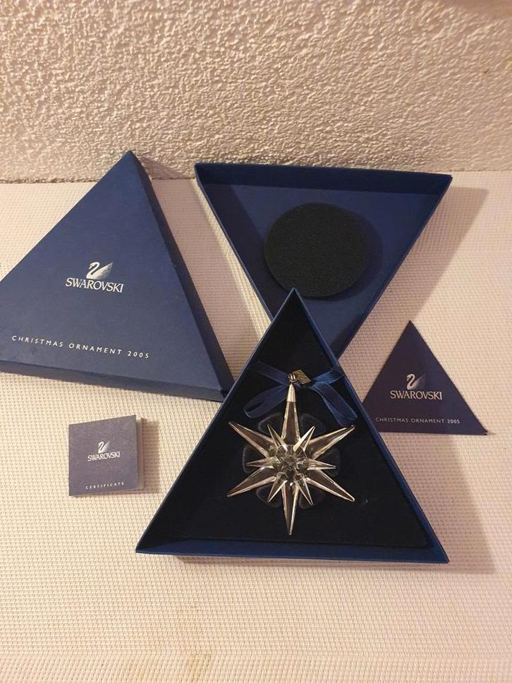 Kerstster 2005 Swarovski  gaaf, Verzamelen, Swarovski, Zo goed als nieuw, Figuurtje, Ophalen of Verzenden