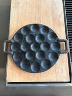 Gierijzeren pan voor poffertjes, Ophalen of Verzenden, Zo goed als nieuw, Gietijzer, Koekenpan of Braadpan