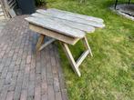 Gratis houten tafel buiten, Ophalen, Gebruikt, Hout