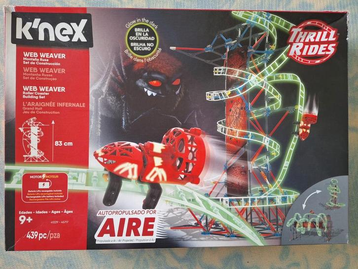 K'NEX Web Weaver Rollercoaster - Bouwset, Kinderen en Baby's, Speelgoed | Duplo en Lego, Gebruikt, Complete set, Ophalen of Verzenden