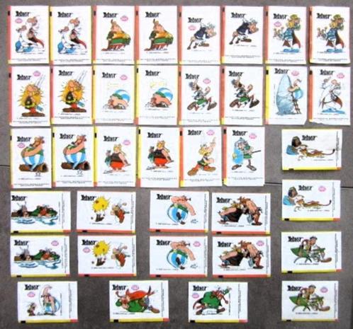 37 plaatjes - plaktatoeages Asterix en Obelix, Verzamelen, Stripfiguren, Gebruikt, Asterix en Obelix, Verzenden