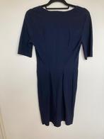 Japan TKY donkerblauwe travelstof jurk getailleerd maat S, Blauw, Japan TKY, Leidsevaartweg 1, 2106NA Heemstede, Ophalen of Verzenden