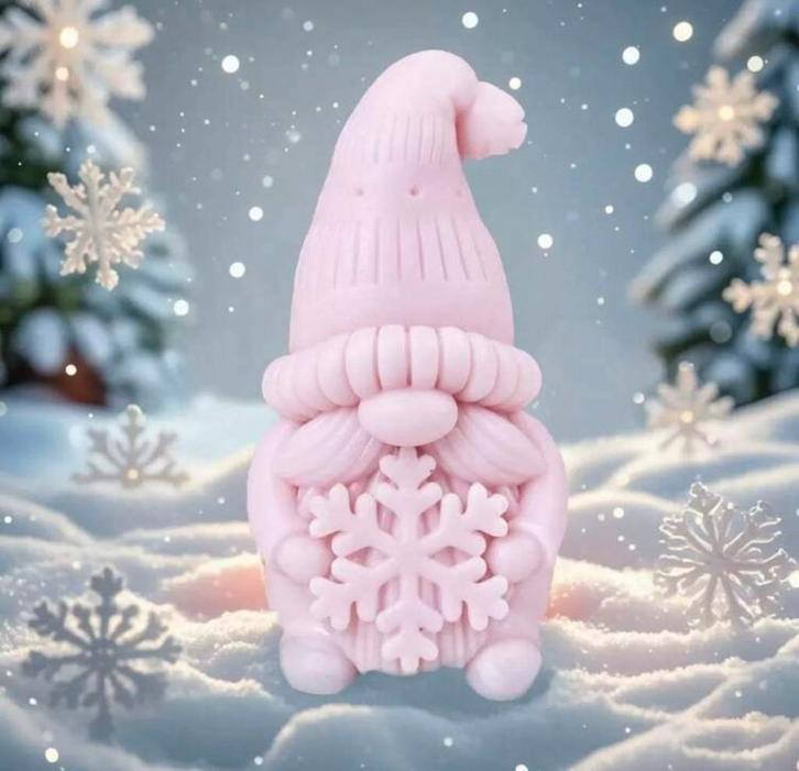 Nieuwe mal gnoom met sneeuwvlok, Huis en Inrichting, Woonaccessoires | Kandelaars en Kaarsen, Nieuw, Minder dan 25 cm, Overige materialen