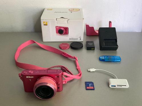 Nikon 1 J2 Roze Digitale Camera, Audio, Tv en Foto, Fotocamera's Digitaal, Zo goed als nieuw, Nikon, Ophalen of Verzenden