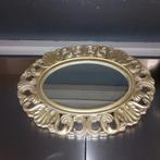 Ovale spiegel met gouden rand, Huis en Inrichting, Woonaccessoires | Spiegels, Gebruikt, Ophalen of Verzenden, Minder dan 100 cm