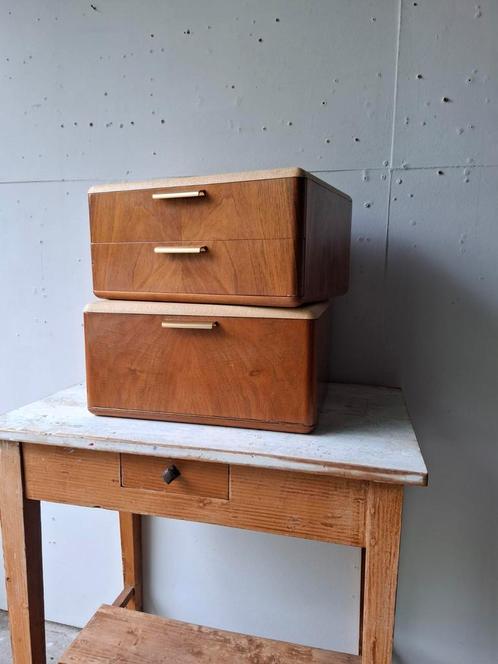 Vintage kast nachtkastjes A Patijn Zijlstra Poly Z, Huis en Inrichting, Slaapkamer | Nachtkastjes, Gebruikt, Hout, Ophalen