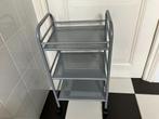 Keukentrolley trolley serveerwagen grijs metaal op wieltjes, Ophalen, 50 tot 100 cm, Zo goed als nieuw, Minder dan 100 cm