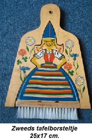 Zweden, klederdracht een tafel borsteltje, nw. maar jaren 80, Verzamelen, Overige Verzamelen, Zo goed als nieuw, Ophalen of Verzenden