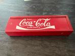 Vintage Coca-Cola Houten Doos met Pen en Gum, Ophalen of Verzenden, Gebruikt, Gebruiksvoorwerp
