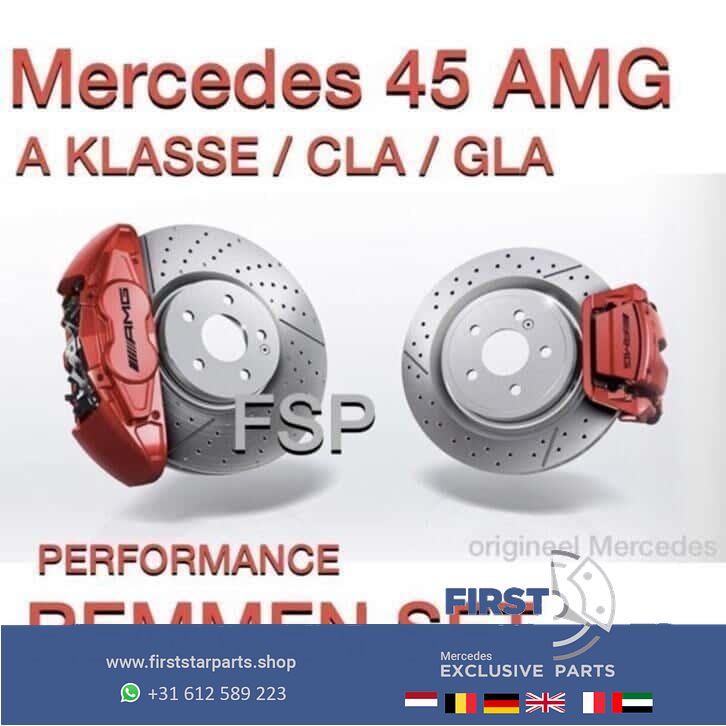 W176 A45 AMG REMKLAUW SET ROOD REMTANG REMKLAUWEN Mercedes A, Auto-onderdelen, Gebruikt, -, Ophalen of Verzenden, -