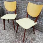 Stoel.  2 stuks. Ca 1950/1960. Originele bekleding., Huis en Inrichting, Stoelen, Twee, Overige kleuren, Ophalen, Hout