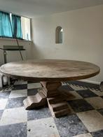 Antieke ronde eettafel, Huis en Inrichting, Tafels | Eettafels, Gebruikt, Rond, Vijf personen of meer, 150 tot 200 cm