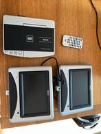 Portable dvd speler voor auto twee schermen, Audio, Tv en Foto, Dvd-spelers, Gebruikt, Draagbaar, Ophalen of Verzenden, Overige merken
