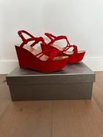 Prada Sleehak Rossa suede maat 38, Sandalen of Muiltjes, Ophalen of Verzenden, Prada, Zo goed als nieuw