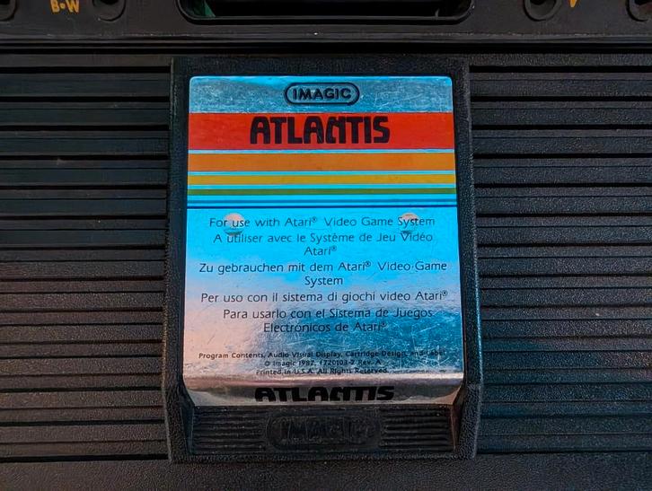 Atlantis - Atari 2600 spel game, Spelcomputers en Games, Games | Atari, Gebruikt, Atari 2600, Avontuur en Actie, 1 speler, Vanaf 7 jaar