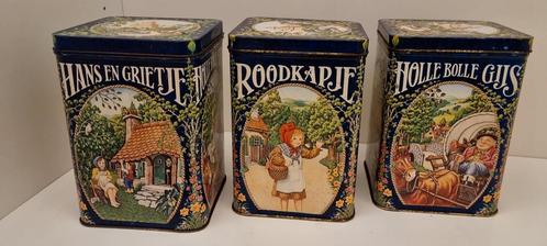 Oude sprookjes blikjes (3 stuks), Verzamelen, Blikken, Gebruikt, Overige, Overige merken, Ophalen of Verzenden