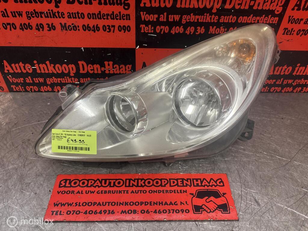 Opel Corsa D ('06-'10) Koplamp Links | 13186381EF | VALEO |, Gebruikt, Opel, Ophalen of Verzenden, Opel