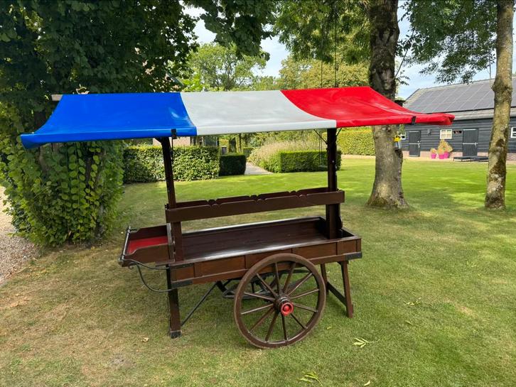 Prachtige antieke haringkar, viskar, verkoopkraam, horeca, Hobby en Vrije tijd, Feestartikelen, Gebruikt, Overige typen, Ophalen