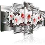 42 Modern Bloemen 5 Luik Canvas Schilderij XXL 200x100 Nieuw, Huis en Inrichting, Woonaccessoires | Schilderijen, Tekeningen en Foto's