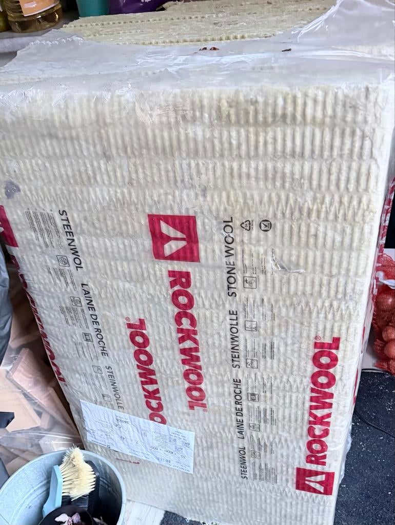 Rockwool Steenwol Isolatie - Nieuw in verpakking, Doe-het-zelf en Verbouw, Isolatie en Afdichting, Ophalen, 4 tot 8 cm, Nieuw