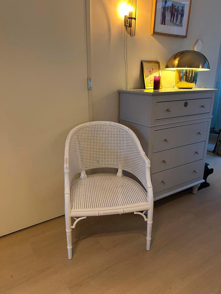 Vintage Faux Bamboo Rotan – Hollywood Regency Stijl, Antiek en Kunst, Antiek | Meubels | Stoelen en Banken, Ophalen