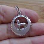 zilveren vintage bedel/hanger sterrenbeeld ram [1033], Overige merken, Ophalen of Verzenden, Zo goed als nieuw, 1 bedel