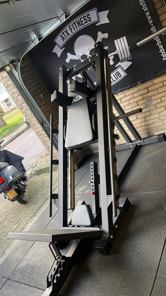 ATX Hacksquat & Legpress Combi - Krachtstation, Sport en Fitness, Fitnessapparatuur, Gebruikt, Krachtstation, Benen, Metaal, Ophalen