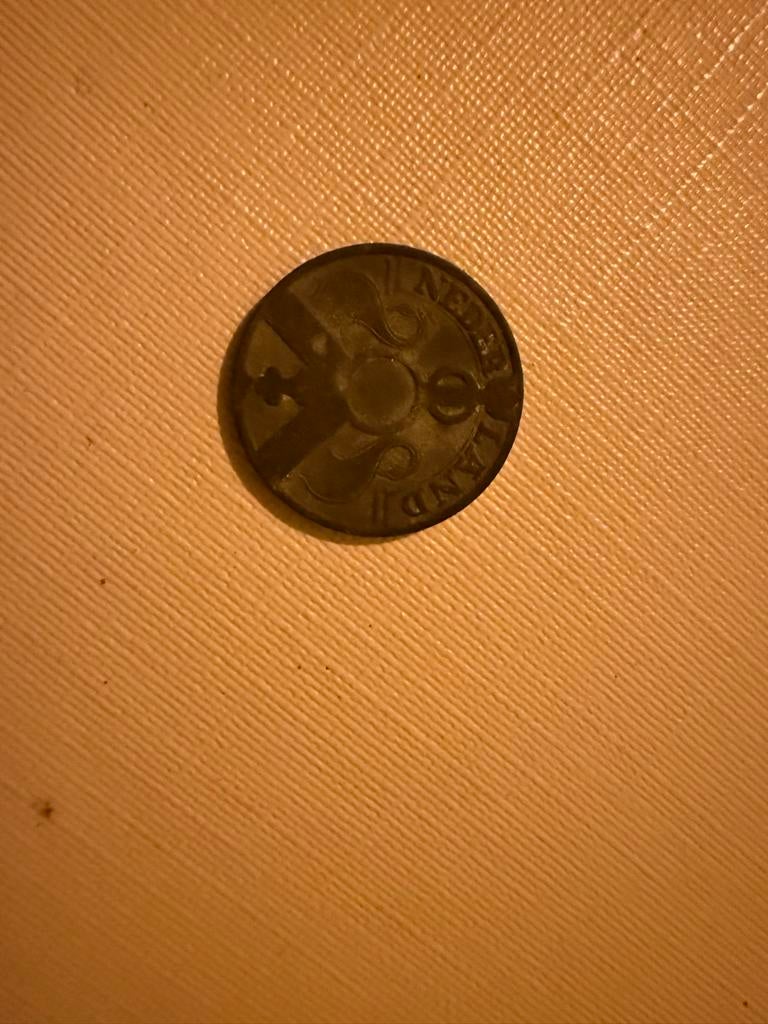 Oorlogsmunt 1944 - 2½ Cent Zink, Postzegels en Munten, Munten | Nederland, Ophalen of Verzenden, Koningin Wilhelmina, 1 cent, Losse munt