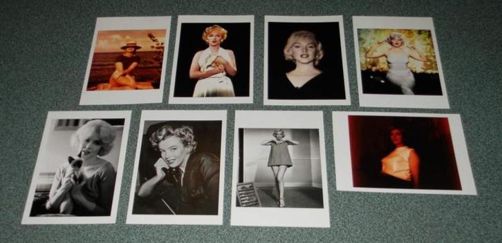 8 Marilyn Monroe kaarten - set E, Verzamelen, Ansichtkaarten | Themakaarten, Ongelopen, Sterren en Beroemdheden, Verzenden
