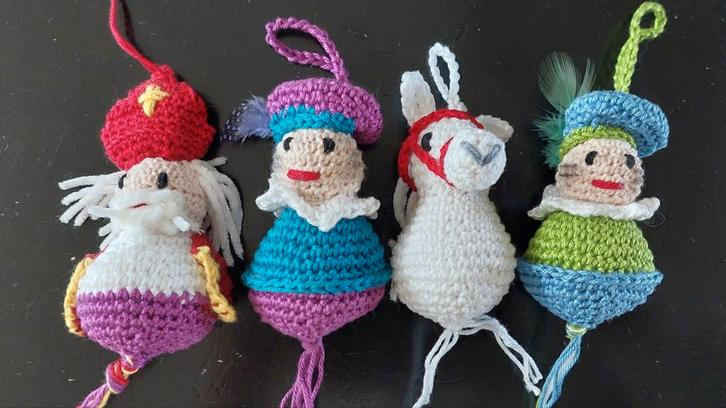 Schoenkadootje! Gehaakte gelukspoppetjes Sint Piet Ozosnel, Diversen, Sinterklaas, Nieuw, Ophalen of Verzenden