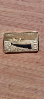 Titanic Herdenkingsmunt - 1 oz Goudlaag, Ophalen of Verzenden, Overige landen, Losse munt, Goud