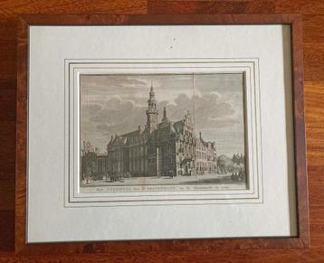 Kopergravure (Jacob Folkema) van Stadhuis van ’s Gravenhage beschikbaar voor biedingen