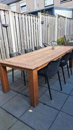 houten tuintafel, Tuin en Terras, Tuintafels, Ophalen, Gebruikt, Rechthoekig, Hout
