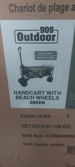 Nieuwe groene bolderkar met brede banden, Ophalen, Nieuw