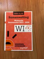 Samenvatting Wiskunde VMBO TL/GL 2023-2024, Ophalen of Verzenden, Zo goed als nieuw, VMBO, Wiskunde A