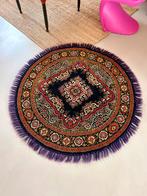 Rond vintage vloerkleed, Huis en Inrichting, Vintage Bohemian, Gebruikt, Rond, Ophalen of Verzenden