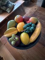 Fruitschaal met Kunstfruit - Decoratief, Overige materialen, Gebruikt, Schaal, Rond